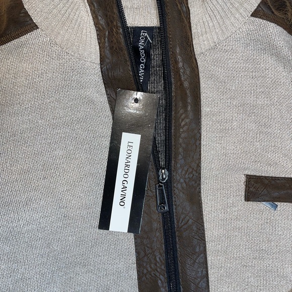 Men modern sweater zipper Leonardo Gavino - Picture 4 of 7